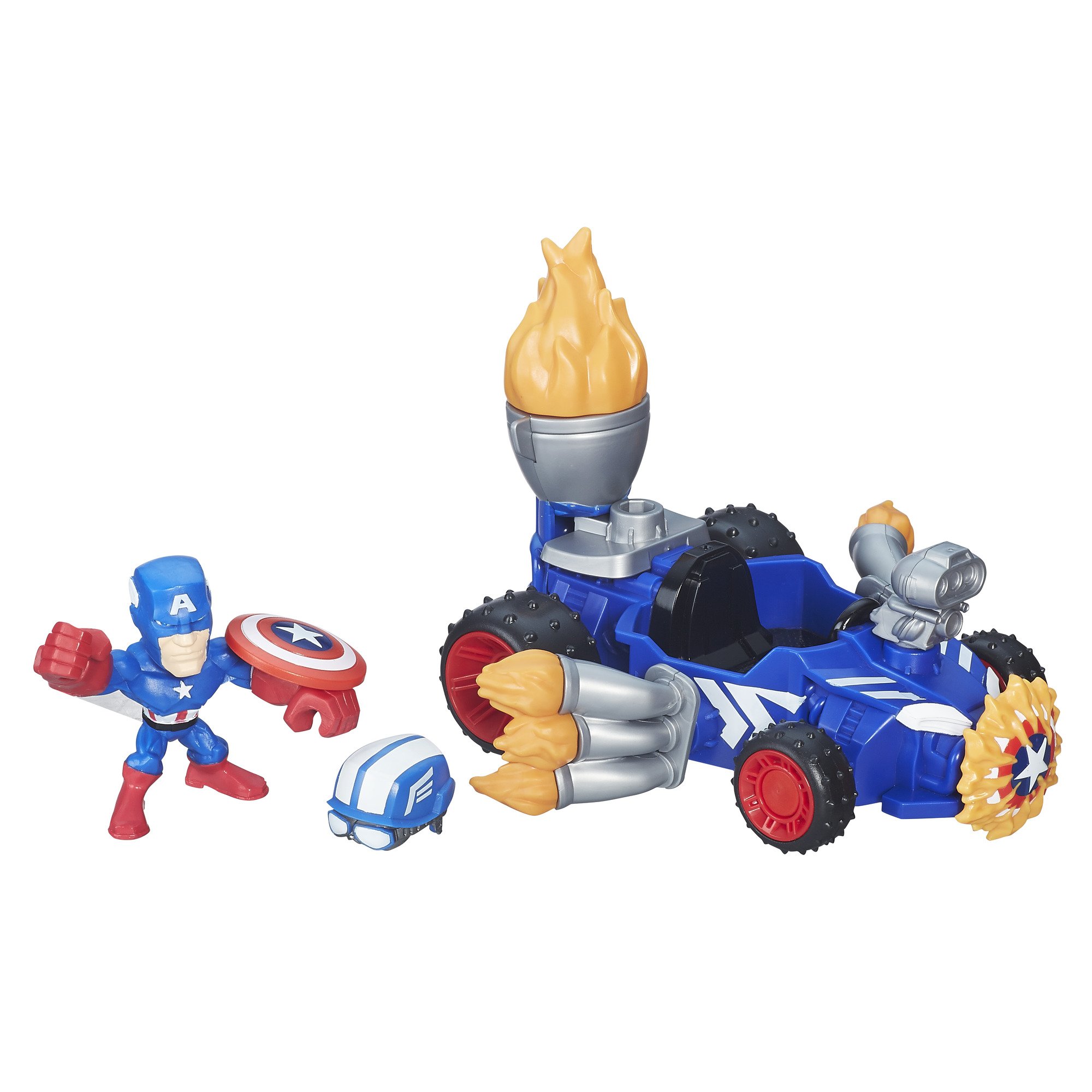 Amazon.com: Marvel Super Hero Mashers Micro Captain America Racer